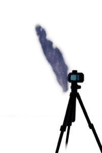 Astrophotography gear setup for capturing the night sky with DSLR