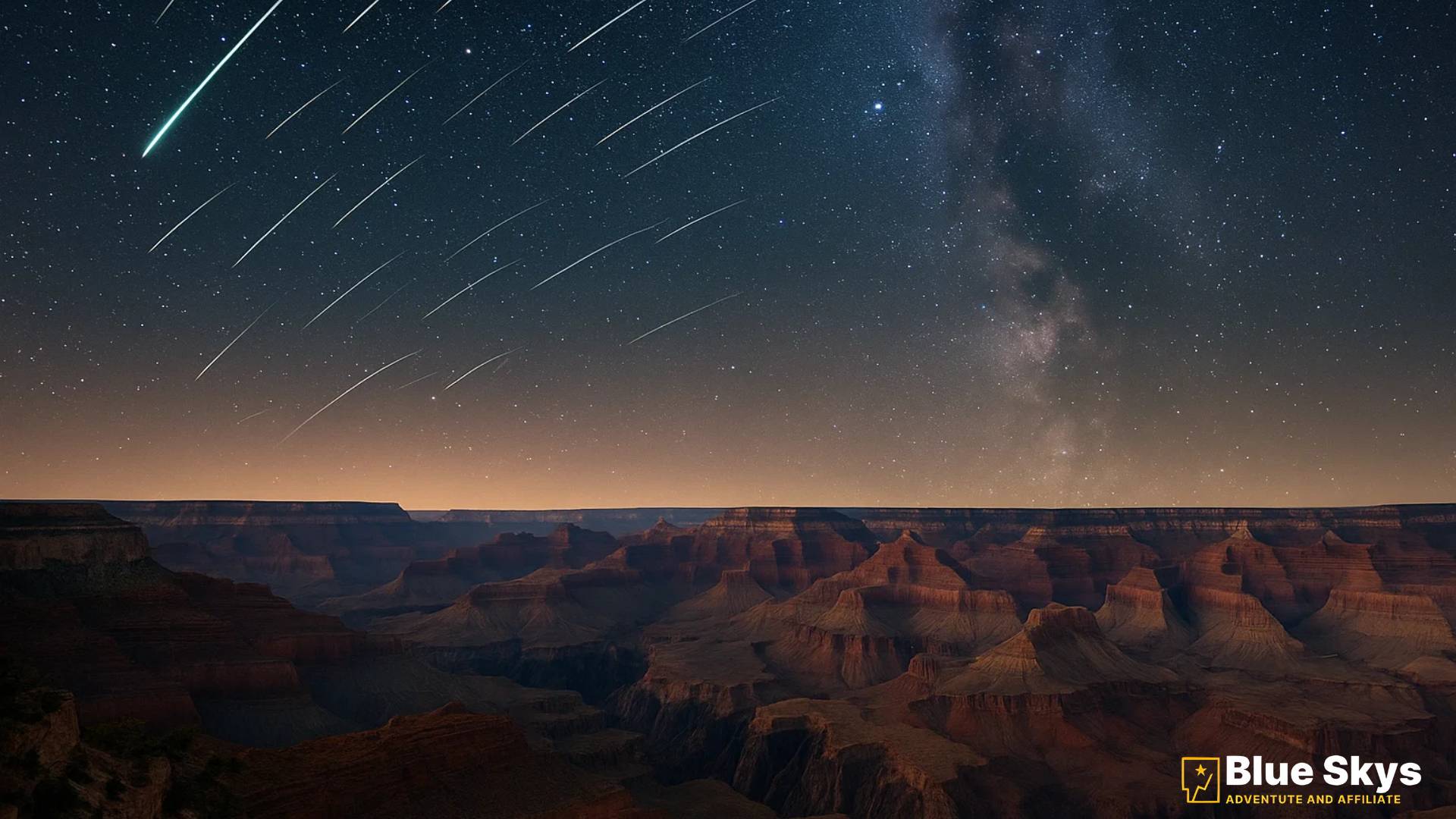 Orionid Meteor Silhouette with Arizona Saguaro Cactus – 2025