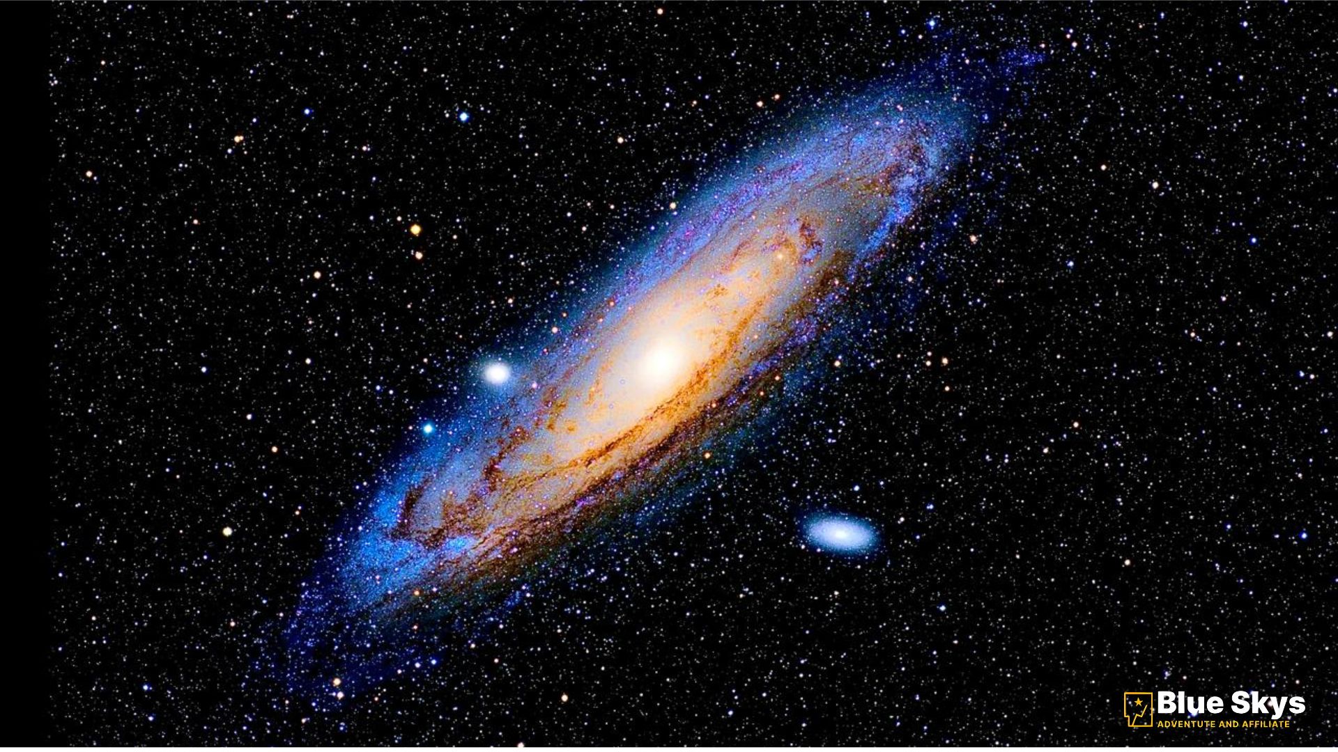 High-resolution astrophotography of the Andromeda Galaxy (M31) within the Andromeda constellation, showing spiral arms and nearby star fields under a clear northern sky.