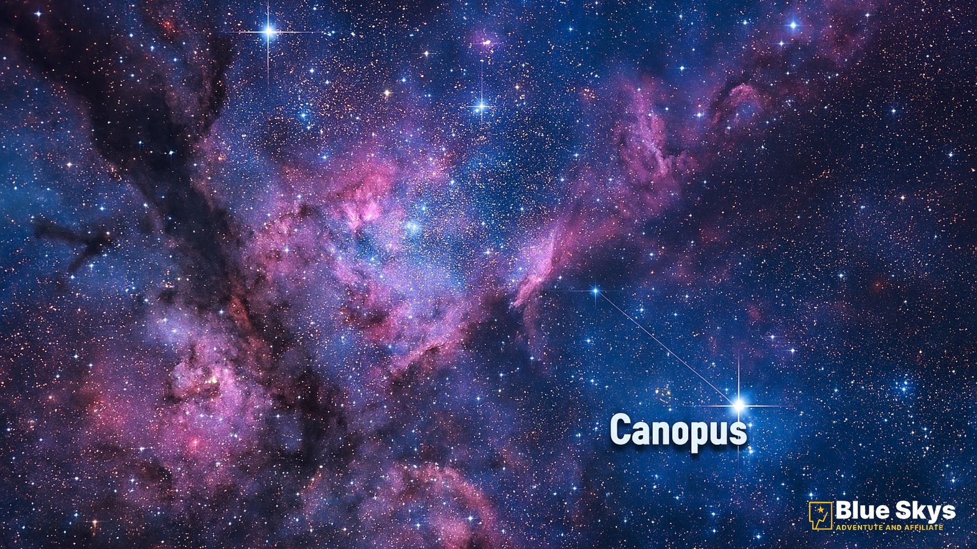 Vibrant Carina Nebula with glowing interstellar gas and young stars.