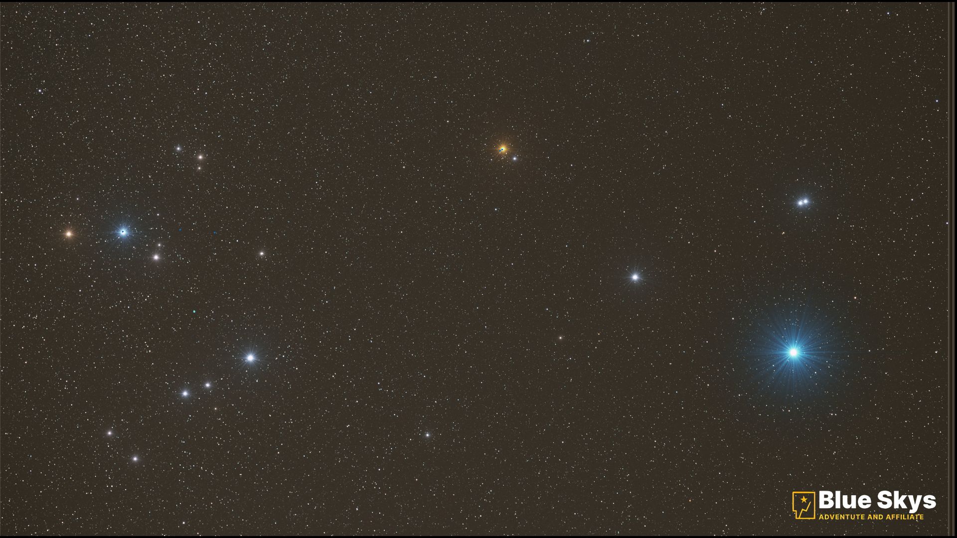 Lyra constellation and Vega shining brightly in the summer night sky.